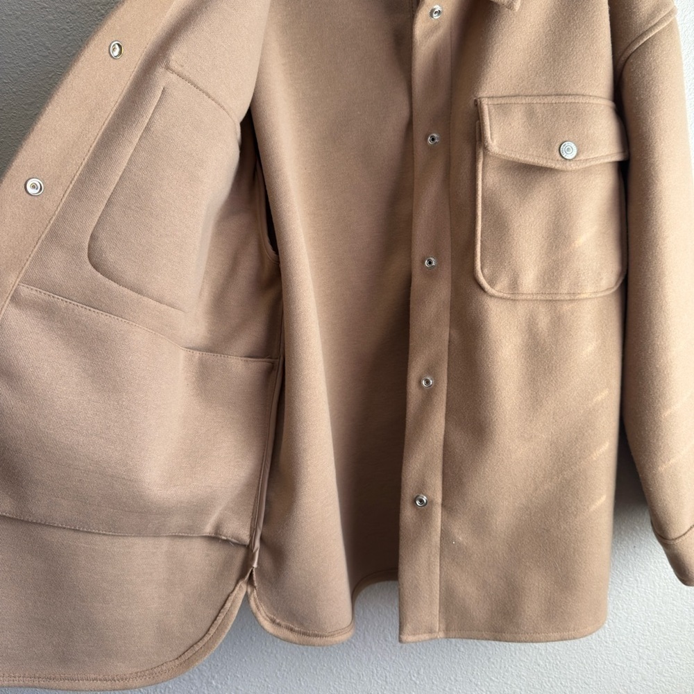 FREE PEOPLE We the Free Lola Shirt Jacket - Camel - Picture 9 of 12
